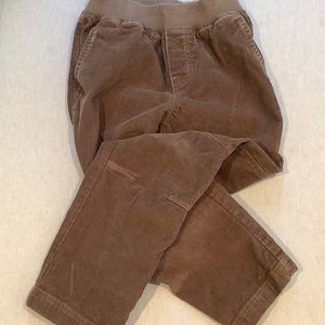 Tea Collection - Corduroy PANTS - Raw Umber - Boys Size 7 - 100% Cotton - EUC